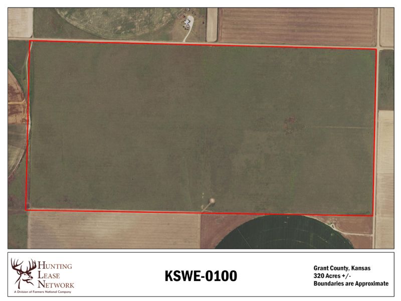 KSWE 0100 Hunting Lease in Grant County, KS 320 Acres